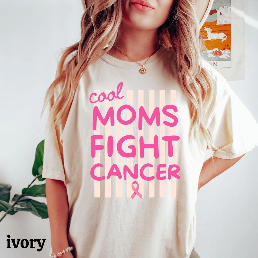 Shirt, Cool MomS Fight Cancer Shirt,